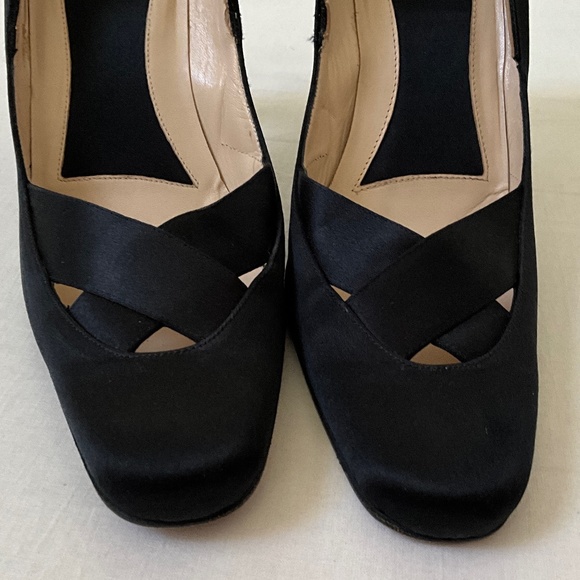 GUCCI Satin Pumps Heels Black Size 9.5 - Picture 8 of 16